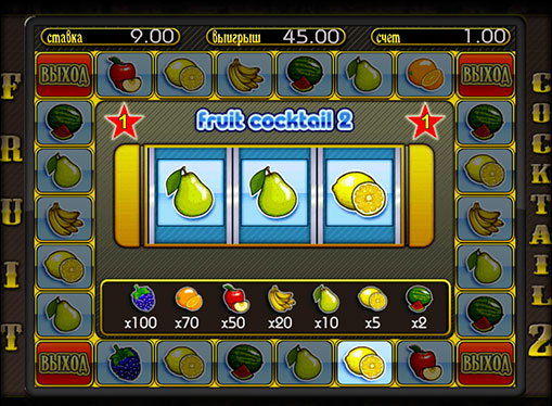 Gioco bonus di slot Fruit Cocktail 2