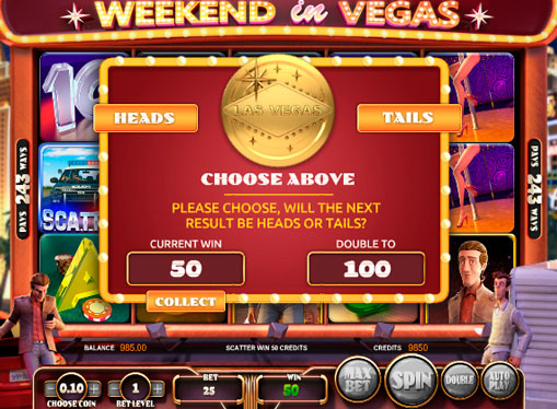 Funzionalità nello slot online Weekend in Vegas