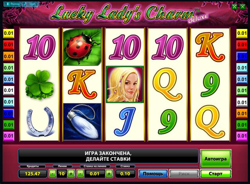 I rulli di slot Lucky Ladys Charm Deluxe