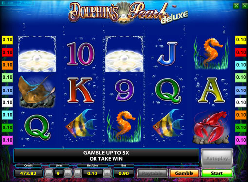 Linea vincente di slot Dolphins Pearl Deluxe